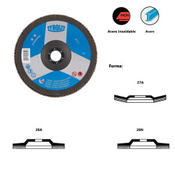 STANDARD** 2in1 flap discs for steel and stainless steel