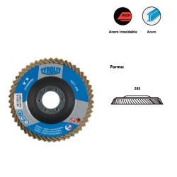 STANDARD**  SOFTJOB flap discs for steel and stainless steel