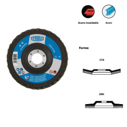 STANDARD** Disques à lamelles TWINFLAP® pour acier et acier inoxydable