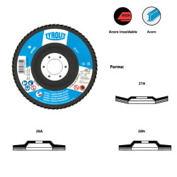 BASIC* 2in1 flap discs for steel and stainless steel