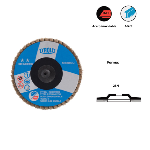 STANDARD** QUICK-CHANGE MINIDISKS for steel and stainless steel STANDARD** QUICK-CHANGE MINIDISKS for steel and stainless steel
