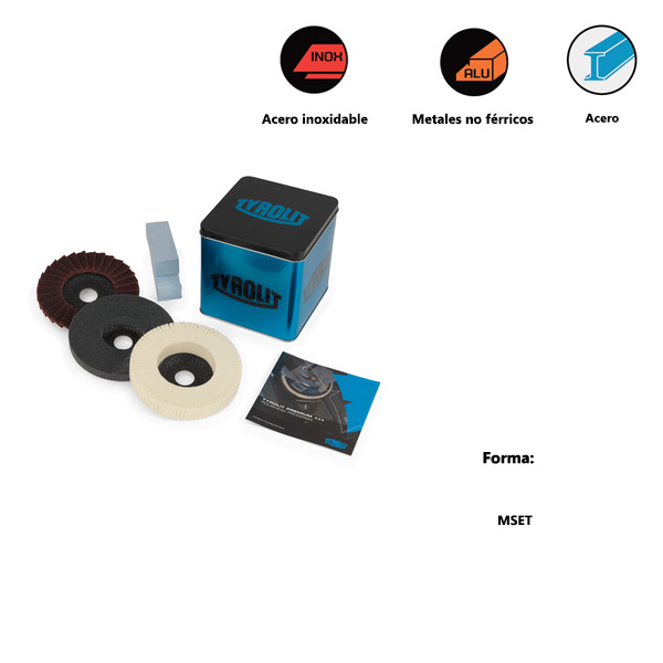 Polishing program set PREMIUM*** for steel, stainless steel and non-ferrous metals Polishing program set PREMIUM*** for steel, stainless steel and non-ferrous metals