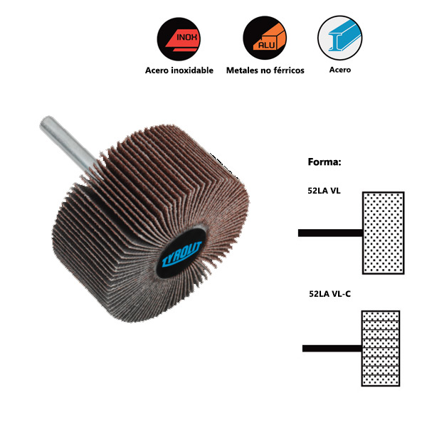Non-woven brushes with PREMIUM shank*** For steel, stainless steel and non-ferrous metals Non-woven brushes with PREMIUM shank*** For steel, stainless steel and non-ferrous metals