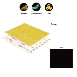 Hojas de papel PREMIUM*** A-P21 P D para plástico, madera, pintura y barniz
