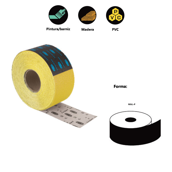Rollos de papel PREMIUM*** A-P21 D para plástico, madera, pintura y barniz Rollos de papel PREMIUM*** A-P21 D para plástico, madera, pintura y barniz