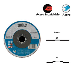 Discos de corte PREMIUM***CERABOND para acero y acero inoxidable Tyrolit