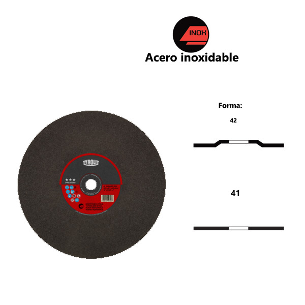 Discos de corte PREMIUM*** para acero inoxidable