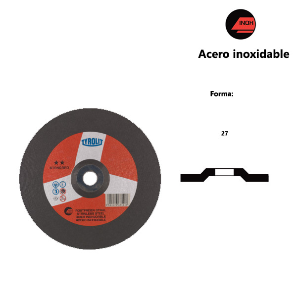Discos de desbaste STANDARD** para acero inoxidable Discos de desbaste STANDARD** para acero inoxidable
