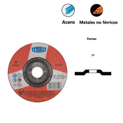 Discos de desbaste BASIC* TOUCH para acero inoxidable y metales no férricos