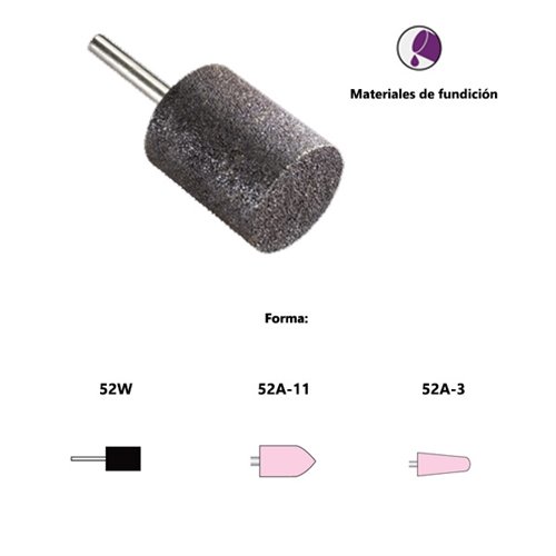 PREMIUM resin bonded shank mounted points*** For cast iron