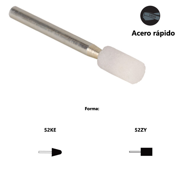 Ceramic grinding wheels with PREMIUM*** shank for high speed steel Ceramic grinding wheels with PREMIUM*** shank for high speed steel