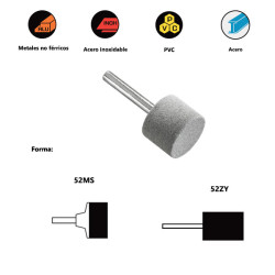 PREMIUM*** ELASTIC shank mounted points for non-ferrous metals, PVC, steel and stainless steel