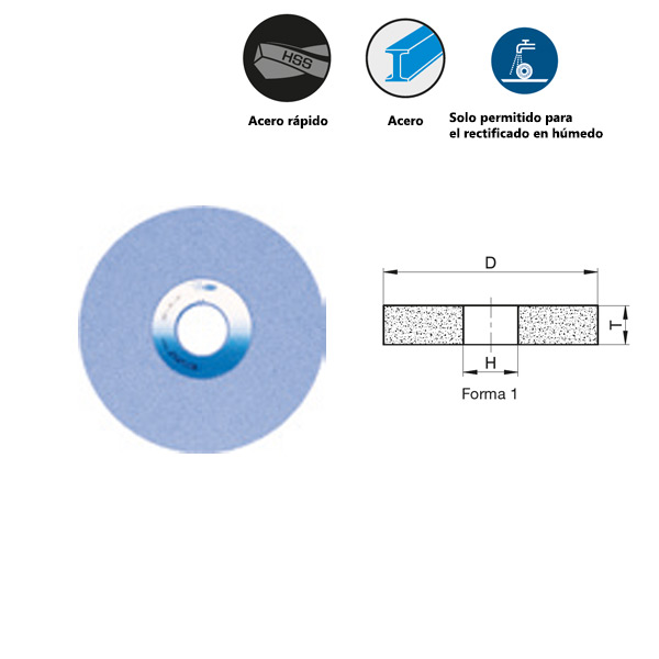 Conventional ceramic external cylindrical grinding for high alloy steels and HSS