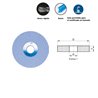 Conventional ceramic external cylindrical grinding for high alloy steels and HSS