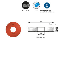 Rectification cylindrique extérieure VIB STAR CBN résine pour aciers fortement alliés et HSS