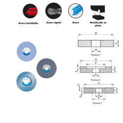 Conventional ceramic pendular plane grinding for high alloy steels and high speed steel