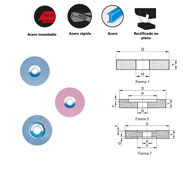 Meulage plan pendulaire Meulage céramique conventionnel pour l'acier inoxydable Meulage plan pendulaire Meulage céramique conventionnel pour l'acier inoxydable