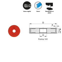 Pendular plane grinding VIB STAR CBN Resin for high alloy steels and high speed steels