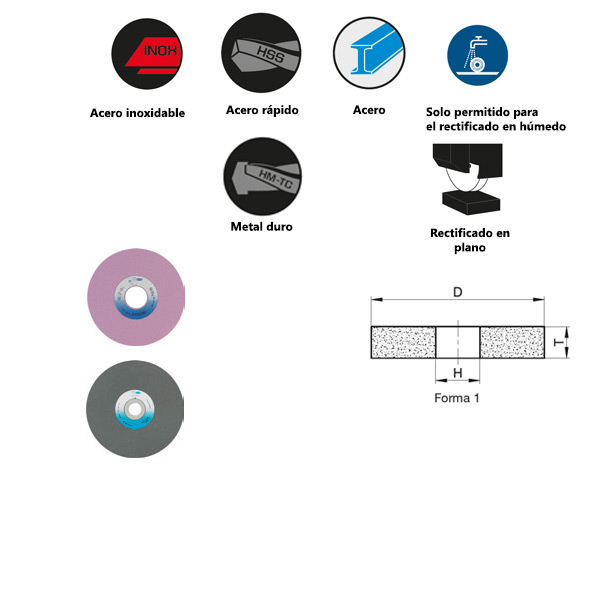 Conventional ceramic profile surface grinding for high alloy steels