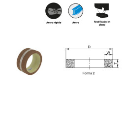 Ceramic resin / conventional resin for high alloy steels and high speed steels