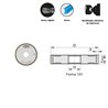 Internal cylindrical grinding CBN synthetic resin binder for high alloy steels and high speed steels