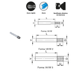 Cylindrical internal grinding of electroplated galvanized CBN for high alloy steels and HSS