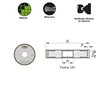 Internal cylindrical grinding Synthetic resin bond with diamond for tungsten carbide and industrial ceramics