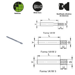 Cylindrical internal grinding Electroplated electroplated diamond for tungsten carbide and industrial ceramics