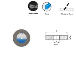 Elastic tools for effect grinding for steel and high speed steel