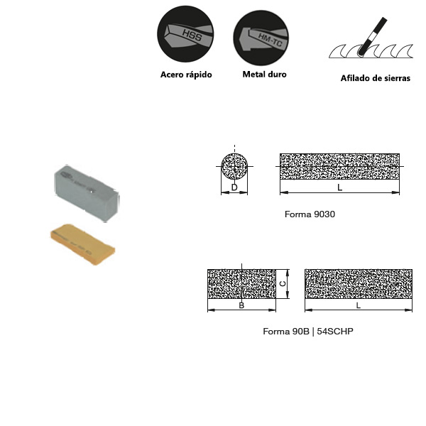 Ceramic-bonded and synthetic resin-bonded cutting circle setting stones for tungsten carbide and high-speed steel