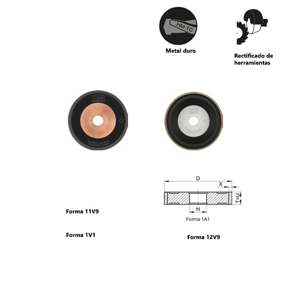 Affûtage d'outils CNC en diamant à liant métallique pour l'affûtage sous arrosage d'outils en carbure de tungstène