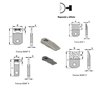 Stationary dressing Diamond dressing inserts/ CSS dressing inserts