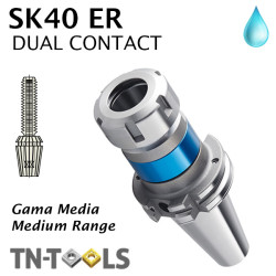 Conos portamachos SK40 AD/B de roscar Dual Contact DIN 69871