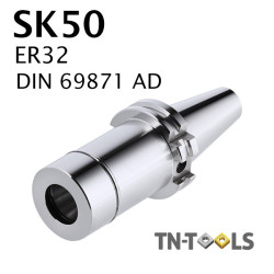 Precision collet chuck SK50 ER32-2/20 DIN 69871 AD