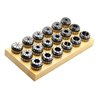 Clamping set with cooling channels in wooden box