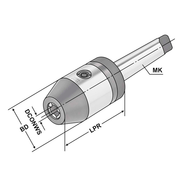 Mandrin de perçage DIN 228-1B