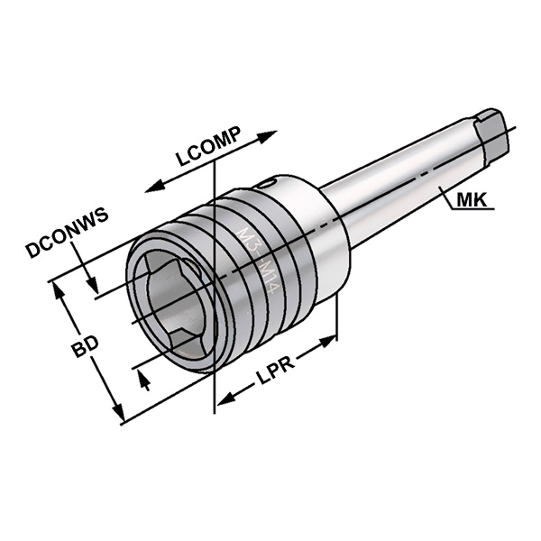 Tapping chucks with length compensation