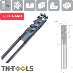 Fresas de Alto Rendimiento Z5 Trocoidal de Cuello Rebajado Altin Nano