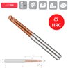 Z4 Hyperball: Ball Nose End Mill Unequal Helix Angles Conical 1,5º