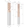 Z5 Helix: U.H.A. 43-35º R. Neck 1º High Performance Multi Purpose Corner Radius