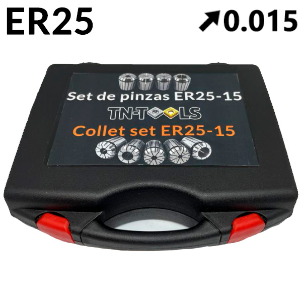 Set de Pinzas ER25 (2-16) 15 Piezas Set de Pinzas ER25 (2-16) 15 Piezas