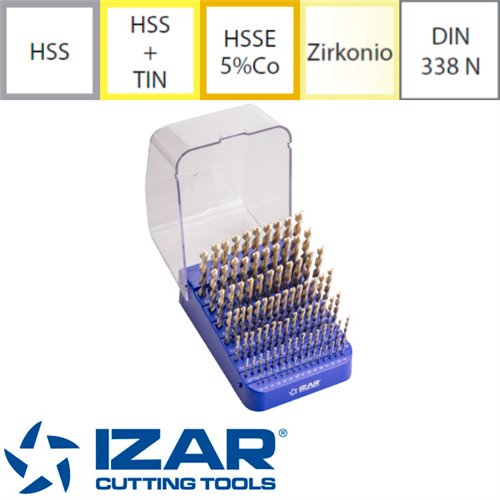 Juego de Brocas en intervalos de 0,10mm Izar