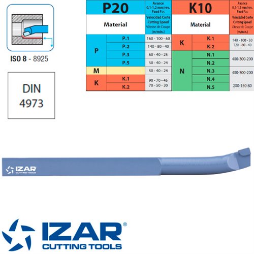 Izar Boring Straight Brazed Turning Tool Widia ISO 8