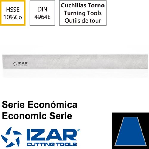 Cuchillas Trapezoidales de Cobalto 10% Para Torno DIN4964E Izar