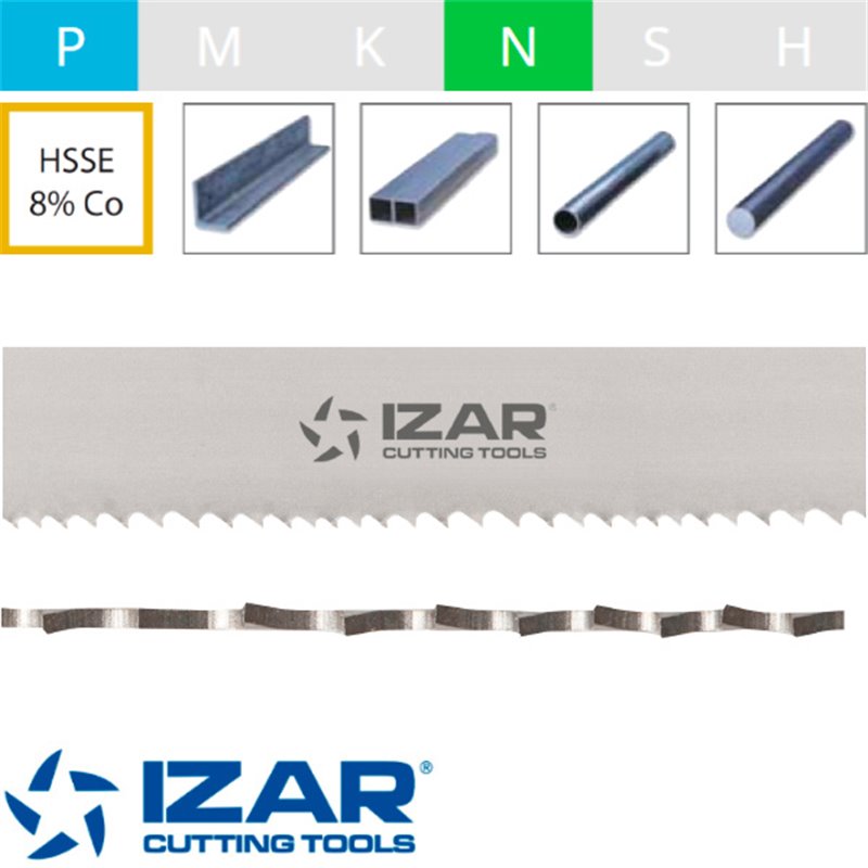 Lame de scie à ruban HSSE 8% Co IZARFLEX Lame de scie à ruban HSSE 8% Co IZARFLEX