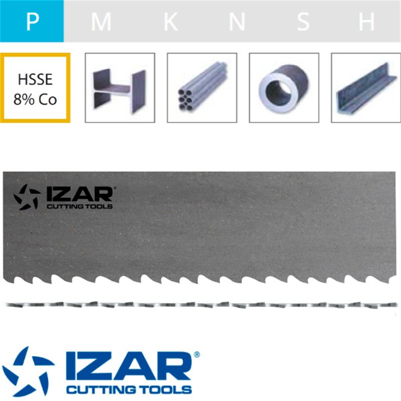 Lame de scie à ruban HSSE 8% Co IZARMAX Lame de scie à ruban HSSE 8% Co IZARMAX