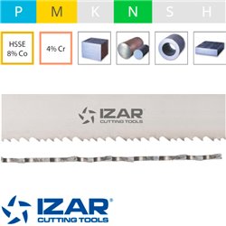 IZARPLUS HSSE 8% Co + 4% Cr Band Saw Blade Variable 10º