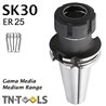 Collet Chuck DIN69871 SK30 para sujección pinza ER25 Medium Range