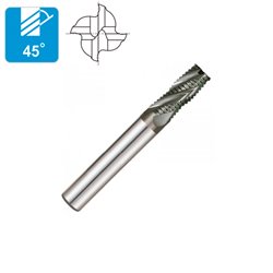 Carbide Mill 4 Flutes Diameter 12 Coarse Roughing TiCN 56HRC