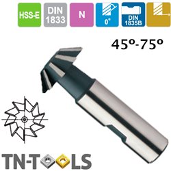 Fresas HSS-E Angular Tipo B, D y F